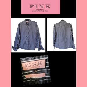 THOMAS PINK  MEN'S SLIM FIT DRESS  SHIRT SIZE 16